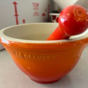 Le Creuset Fiery Orange Mortar and Pestle